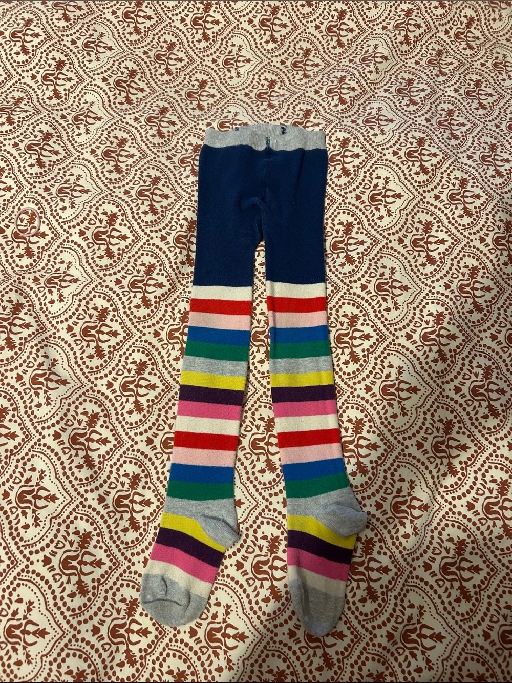 Mini Boden Multicolor Striped Tights